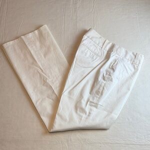 LOFT Women's White Ann Straight Leg Pants Size 4P